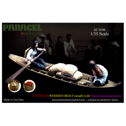 VIETNAMESE WOODEN BOAT (small)